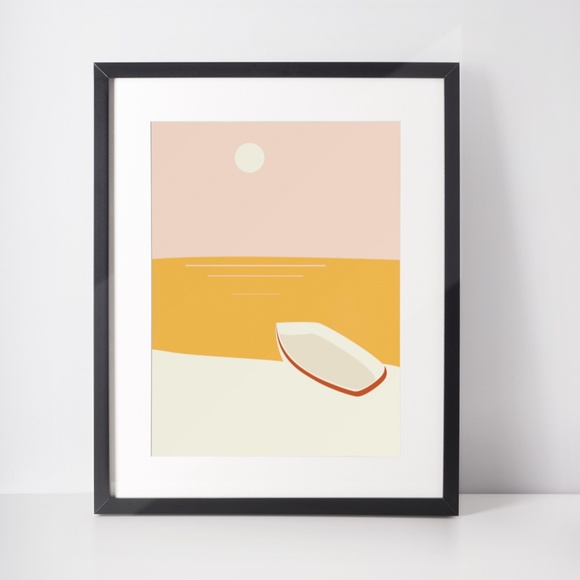 Abstract Landscape Wall Art Print Poster Unframed - Picture 5 of 6